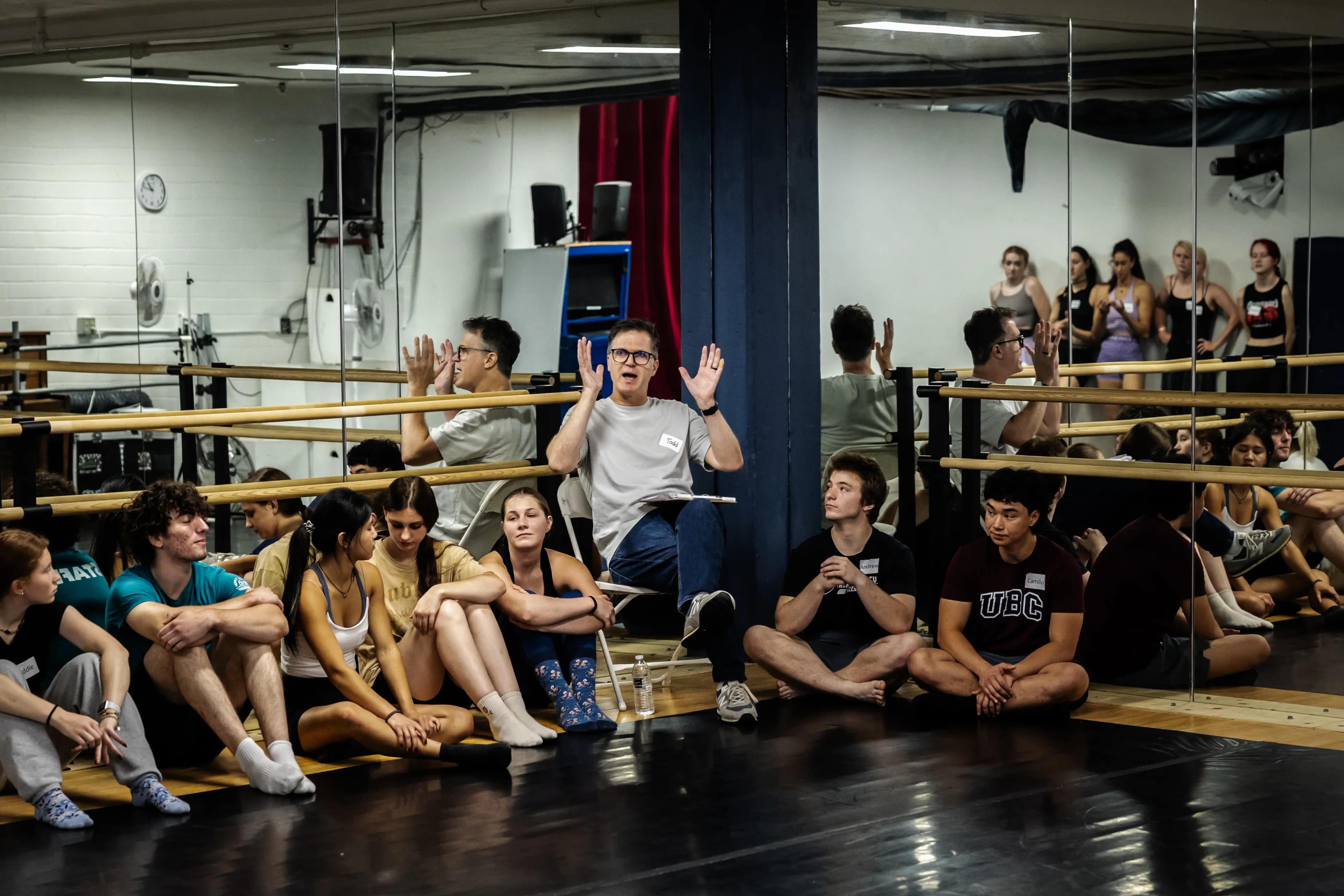 Class training session at San Diego Circus Center