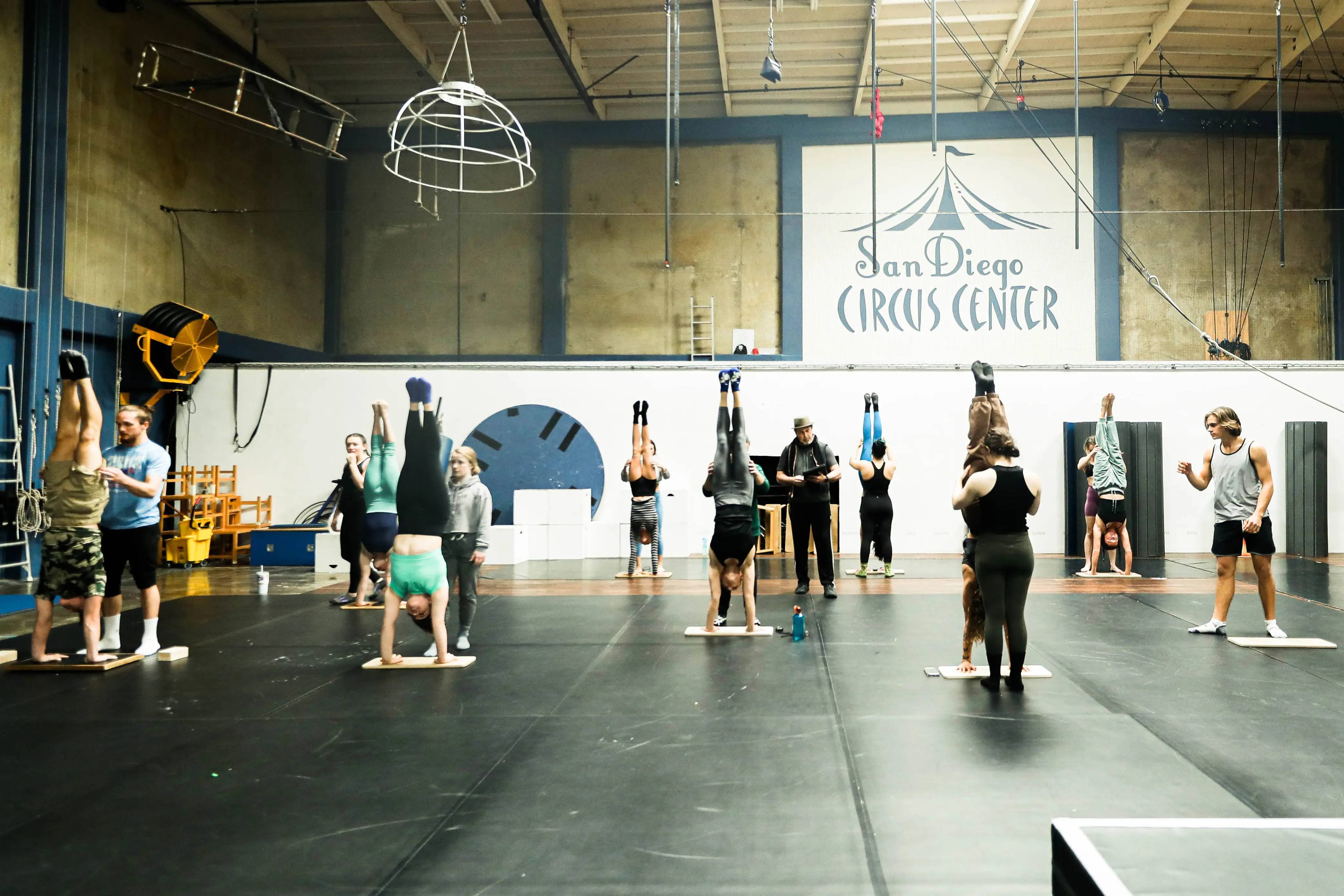 Teaching moment at San Diego Circus Center